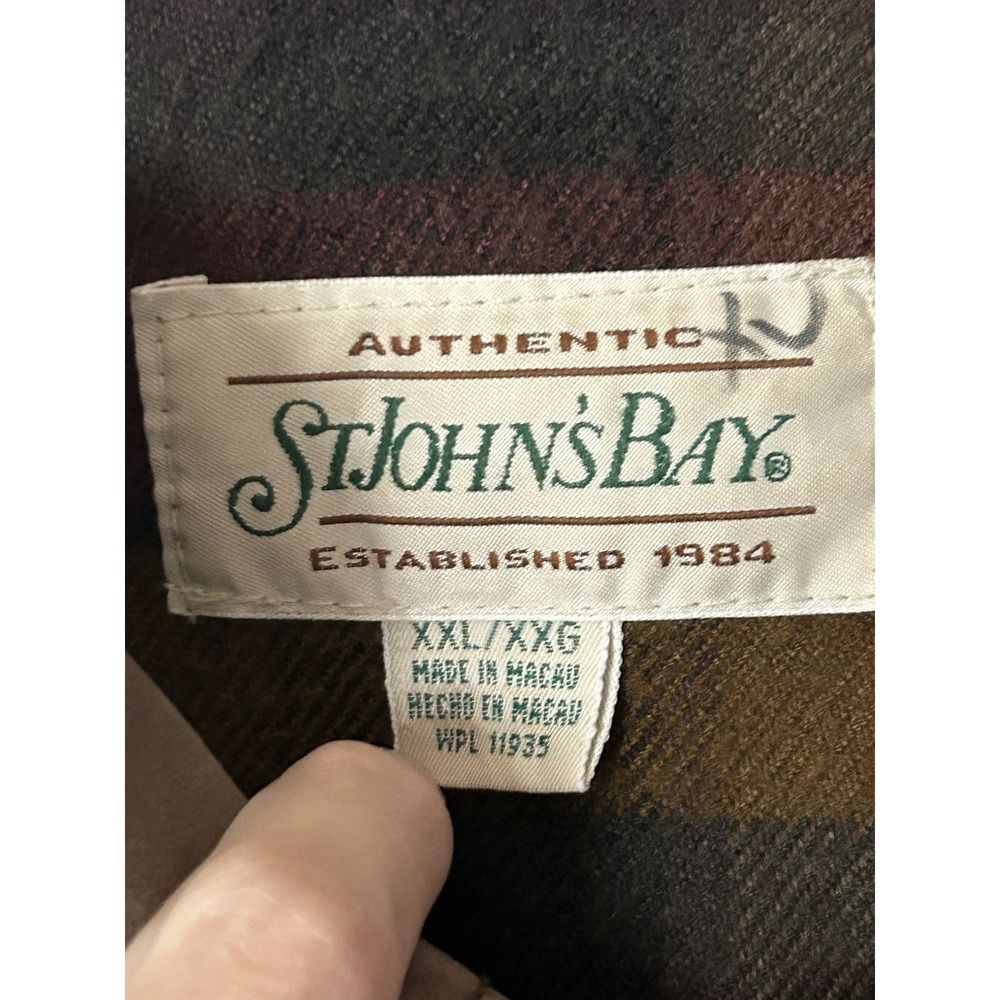VINTAGE St Johns Bay Jacket Mens XXL Chore Coat Barn Blanket Lined Workwear - Picture 3 of 7
